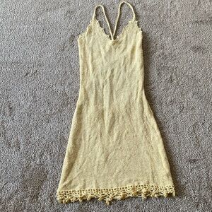 Sophie Perry Handmade Stunning Yellow one of a kind mini dress